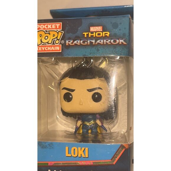 Funko Pocket Pop! Keychain - Loki Bobble Head - Marvel Thor Ragnarok Collectible - Picture 2 of 6